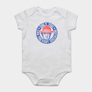 Ultra MAGA | Only You Can Prevent Socialism | We The People 1776 - 2022 | Blue Red Baby Bodysuit